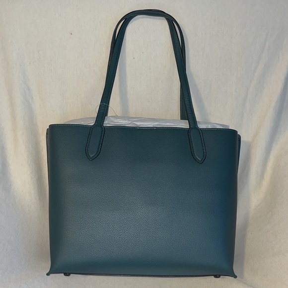 New Coach Willow Tote in Forest green - Picture 6 of 7